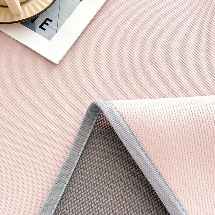 91家纺网 家纺一手货源 找家纺 子曰 2025新款A类高分子PE小清新凉感席系列-床垫款 小清新-粉