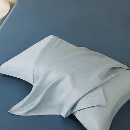 91家纺网 家纺一手货源 找家纺 （总）多乐家纺 2025新款水洗冰丝真丝纯色双拼枕套