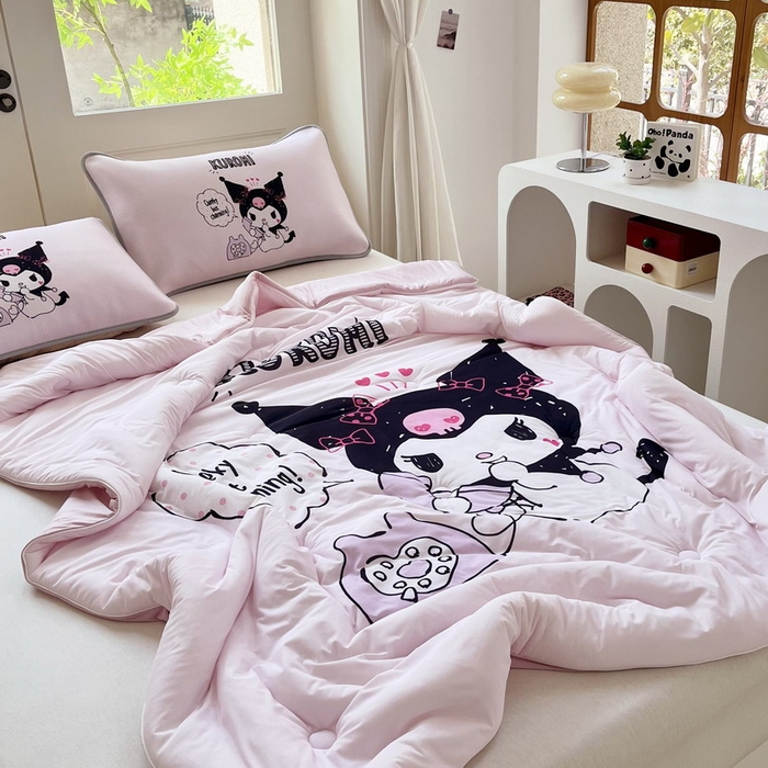 91家纺网 家纺一手货源 找家纺 蘭菲家纺 2025新款三丽鸥卡通印花夏被 明天见