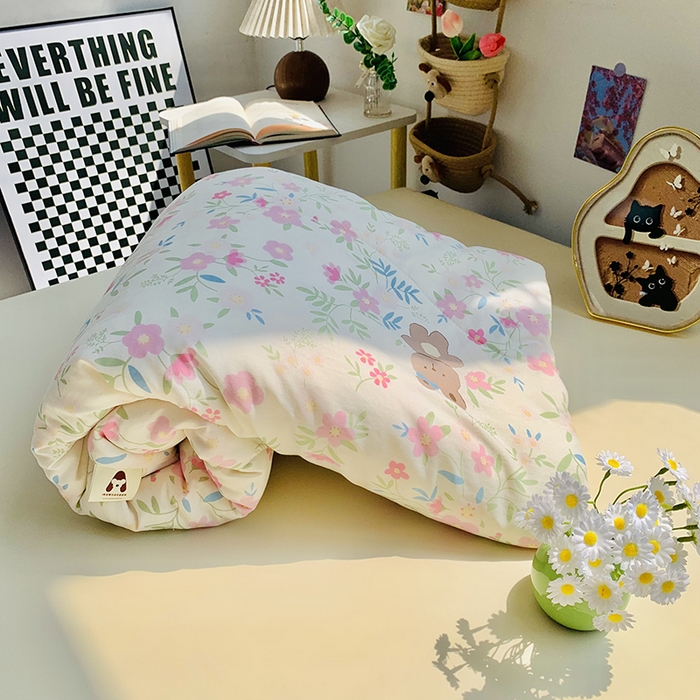 91家纺网 家纺一手货源 找家纺 2025新款1活性印染水洗棉大豆夏被 夏被-好伙伴