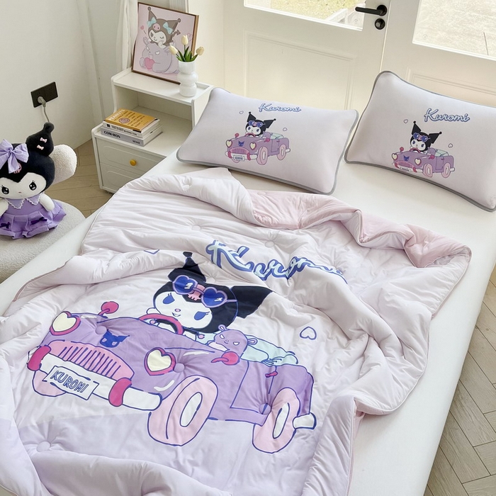 91家纺网 家纺一手货源 找家纺 蘭菲家纺 2025新款三丽鸥卡通印花夏被 兜风