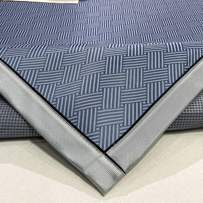 91家纺网 家纺一手货源 找家纺 给笠 2025新款碳光复合三明治 冰丝凉席 饼干-凉席蓝色