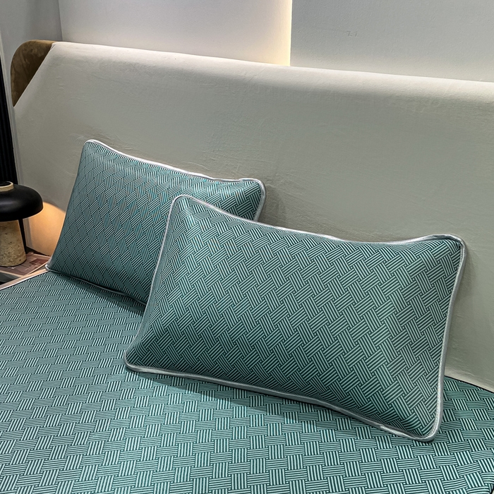 91家纺网 家纺一手货源 找家纺 给笠 2025新款碳光复合三明治 冰丝凉席 饼干-凉席绿色