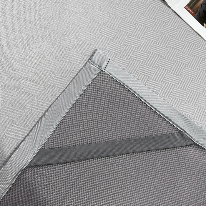 91家纺网 家纺一手货源 找家纺 给笠 2025新款碳光复合三明治 冰丝凉席 饼干-凉席银灰