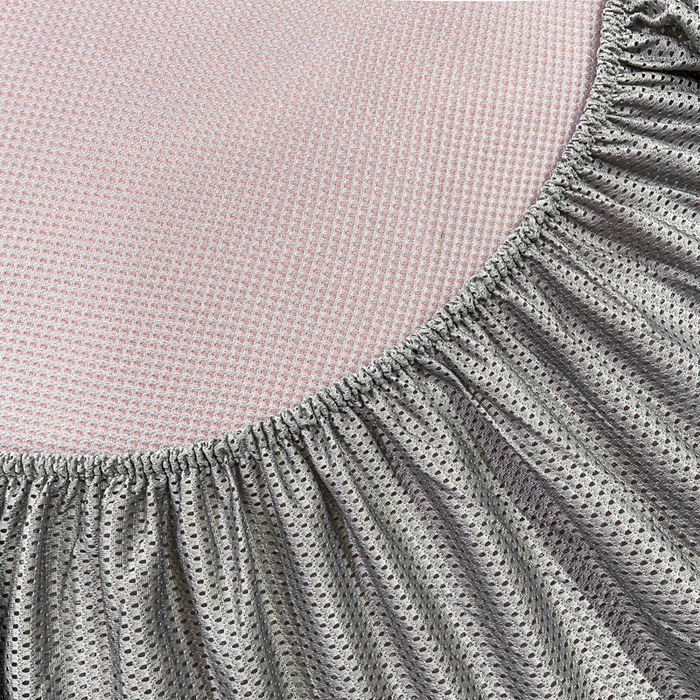 91家纺网 家纺一手货源 找家纺 给笠 2025新款碳光复合三明治冰丝 床笠 饼干-冰丝床笠粉色