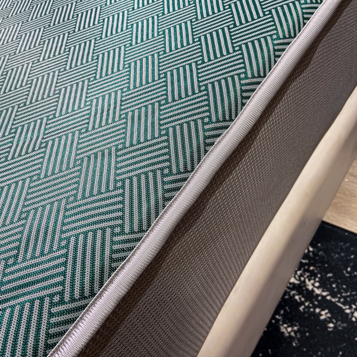 91家纺网 家纺一手货源 找家纺 给笠 2025新款碳光复合三明治冰丝 床笠 饼干-冰丝床笠绿色