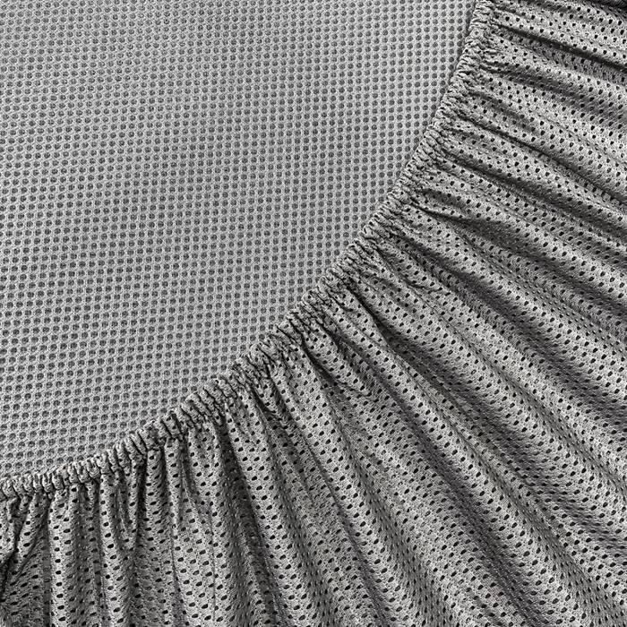 91家纺网 家纺一手货源 找家纺 给笠 2025新款碳光复合三明治冰丝 床笠 饼干-冰丝床笠绿色