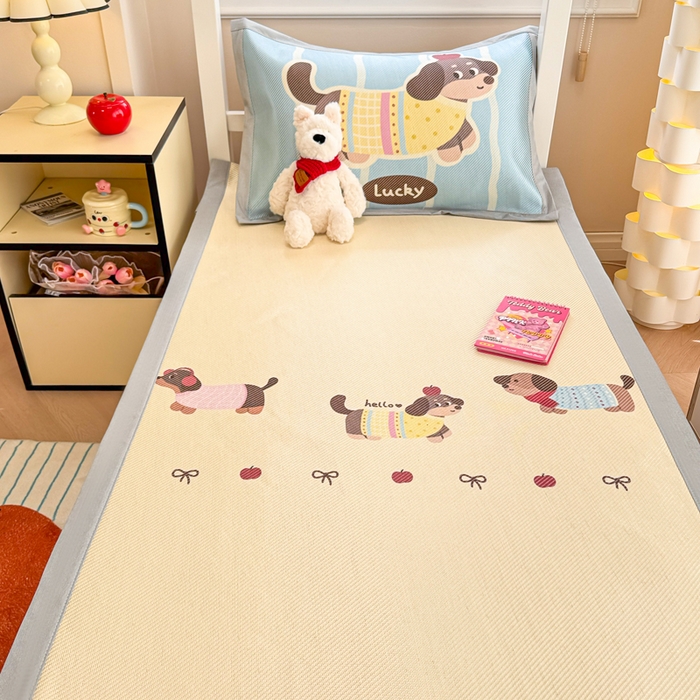 91家纺网 家纺一手货源 找家纺 （总）慕尚家纺 2025新款凉感大版冰丝席学生季款三件套