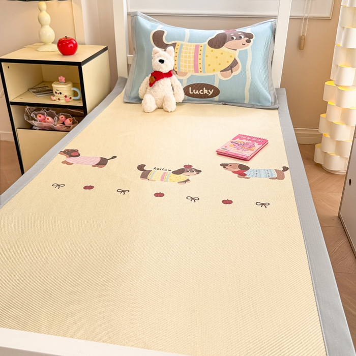 91家纺网 家纺一手货源 找家纺 （总）慕尚家纺 2025新款凉感大版冰丝席学生季款三件套