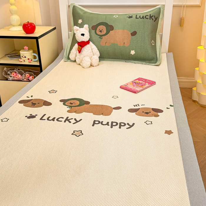 91家纺网 家纺一手货源 找家纺 （总）慕尚家纺 2025新款凉感大版冰丝席学生季款三件套