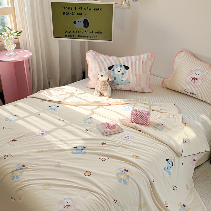 91家纺网 家纺一手货源 找家纺 （总）柚子YOUTH 2025新款锦氨超柔果冻被