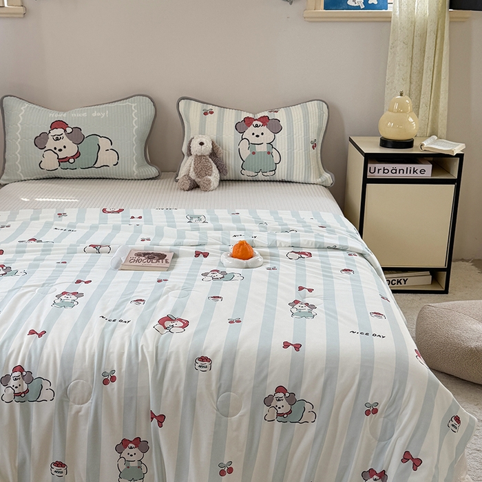 91家纺网 家纺一手货源 找家纺 柚子YOUTH 2025新款锦氨超柔果冻被 懒洋洋夏被