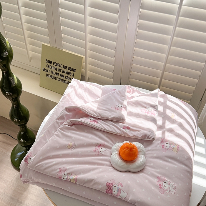 91家纺网 家纺一手货源 找家纺 柚子YOUTH 2025新款锦氨超柔果冻被 草莓蒂夏被