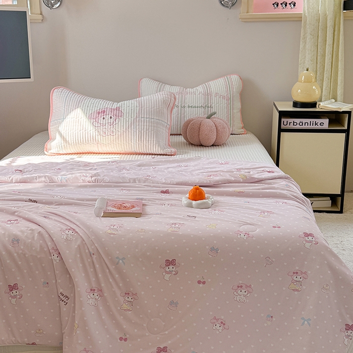 91家纺网 家纺一手货源 找家纺 柚子YOUTH 2025新款锦氨超柔果冻被 草莓蒂夏被