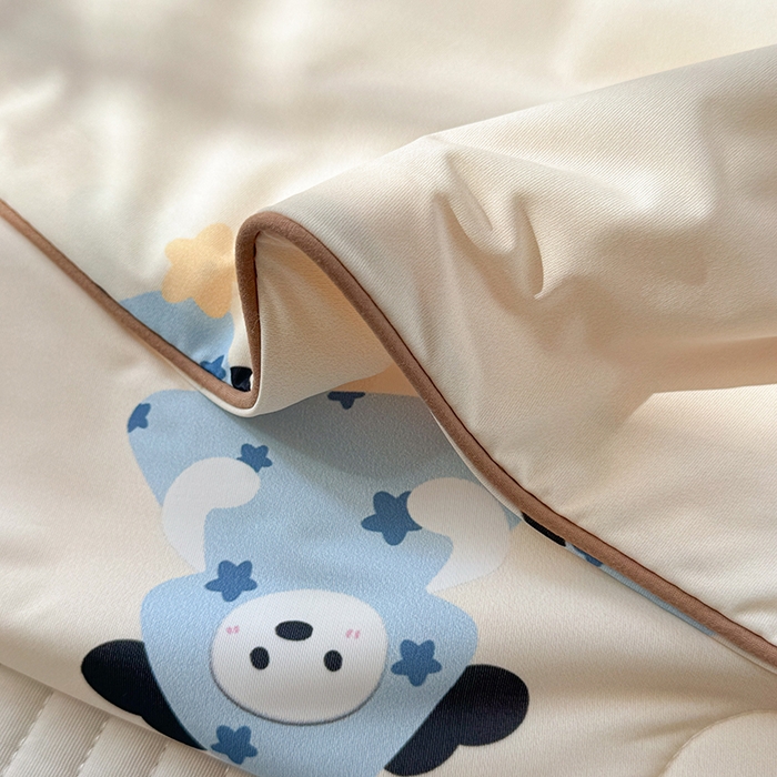 91家纺网 家纺一手货源 找家纺 柚子YOUTH 2025新款锦氨超柔果冻被 抱抱狗夏被