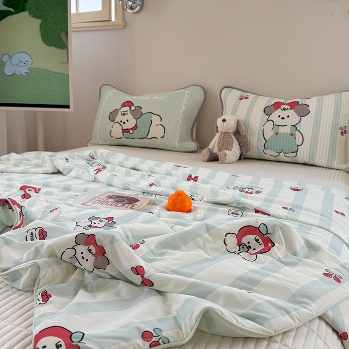 91家纺网 家纺一手货源 找家纺 柚子YOUTH 2025新款锦氨超柔果冻被 懒洋洋夏被