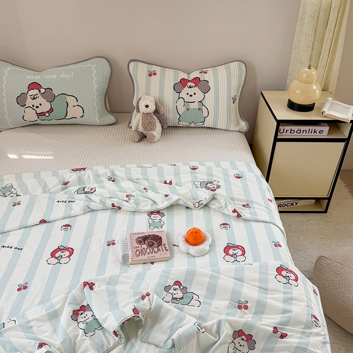 91家纺网 家纺一手货源 找家纺 柚子YOUTH 2025新款锦氨超柔果冻被 懒洋洋夏被