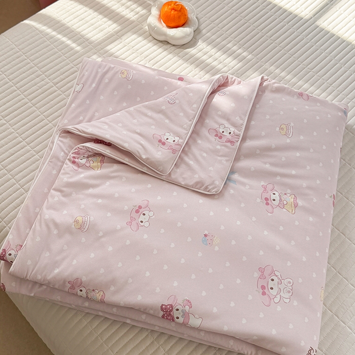 91家纺网 家纺一手货源 找家纺 柚子YOUTH 2025新款锦氨超柔果冻被 草莓蒂夏被