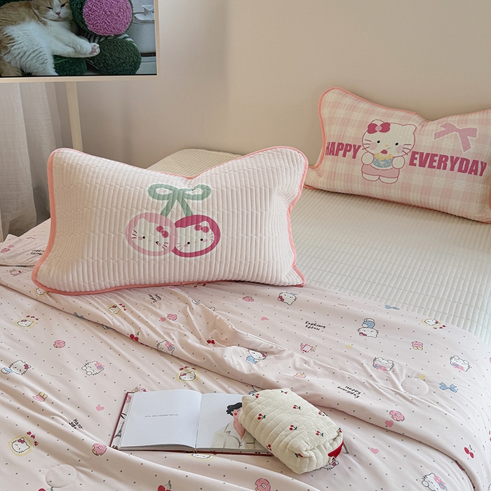 91家纺网 家纺一手货源 找家纺 柚子YOUTH 2025新款锦氨超柔果冻被 蛋糕猫夏被