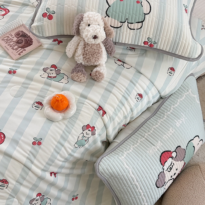 91家纺网 家纺一手货源 找家纺 柚子YOUTH 2025新款锦氨超柔果冻被 懒洋洋夏被