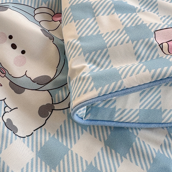 91家纺网 家纺一手货源 找家纺 柚子YOUTH 2025新款锦氨超柔果冻被 蛋糕墩墩夏被