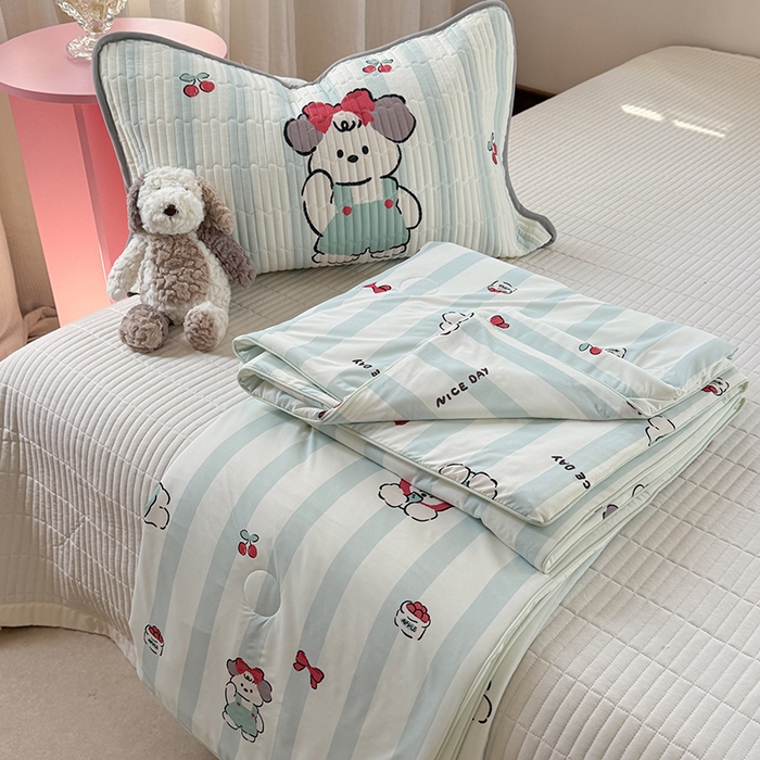 91家纺网 家纺一手货源 找家纺 柚子YOUTH 2025新款锦氨超柔果冻被 懒洋洋夏被