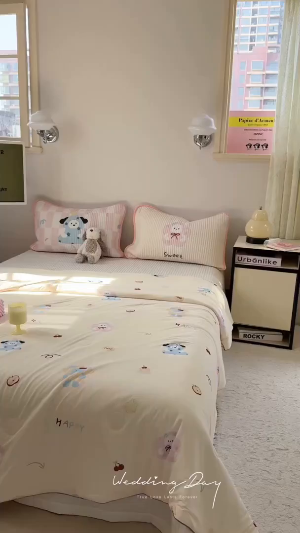 91家纺网 家纺一手货源 找家纺 柚子YOUTH 2025新款锦氨超柔果冻被 抱抱狗夏被