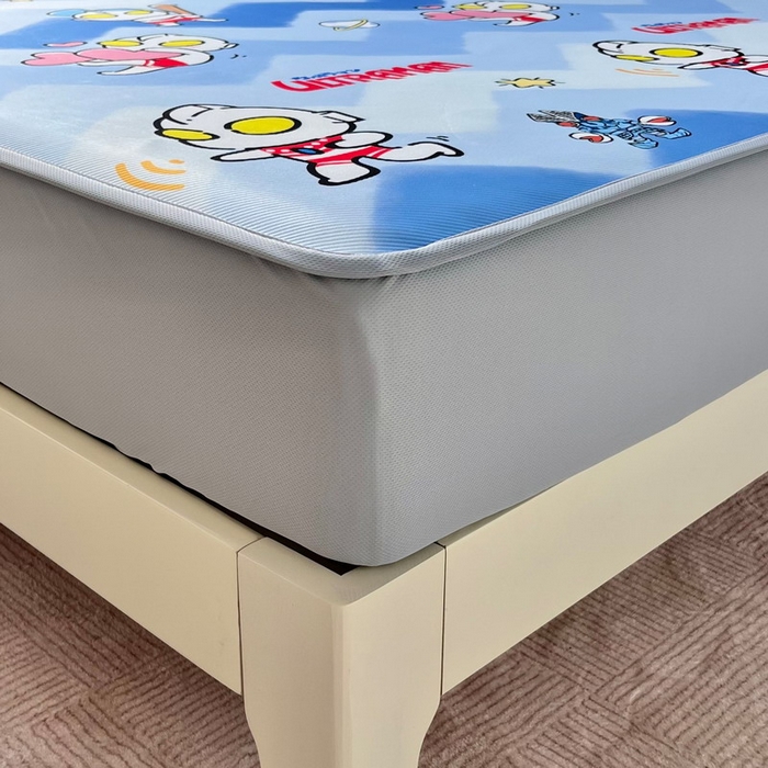 91家纺网 家纺一手货源 找家纺 蘭菲家纺 2025新款冰丝奥特曼凉席套件 棒球队