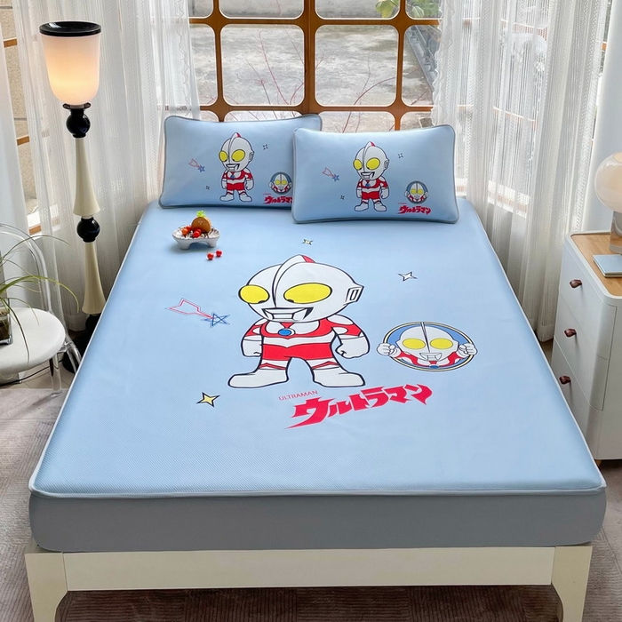 蘭菲家纺 2025新款冰丝奥特曼凉席套件 成功