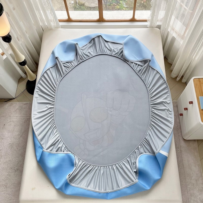 91家纺网 家纺一手货源 找家纺 蘭菲家纺 2025新款冰丝奥特曼凉席套件 冠军