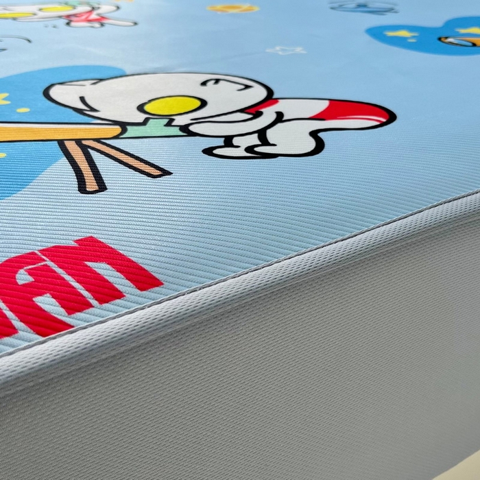 91家纺网 家纺一手货源 找家纺 蘭菲家纺 2025新款冰丝奥特曼凉席套件 科学家