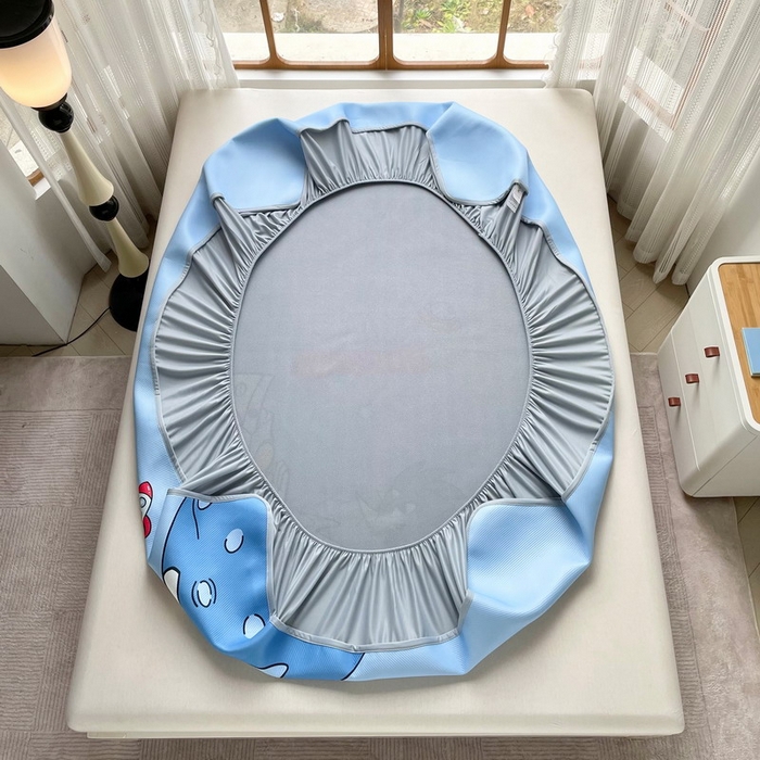 91家纺网 家纺一手货源 找家纺 蘭菲家纺 2025新款冰丝奥特曼凉席套件 闪电