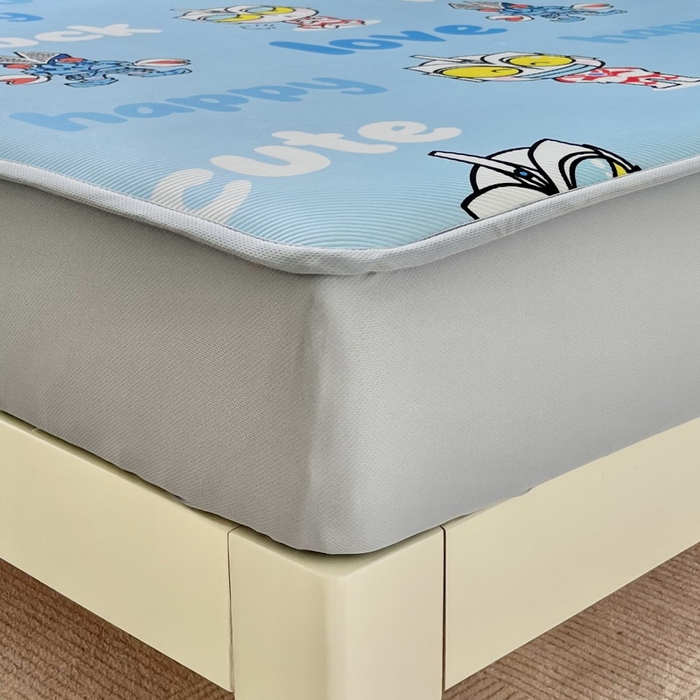 91家纺网 家纺一手货源 找家纺 蘭菲家纺 2025新款冰丝奥特曼凉席套件 上学