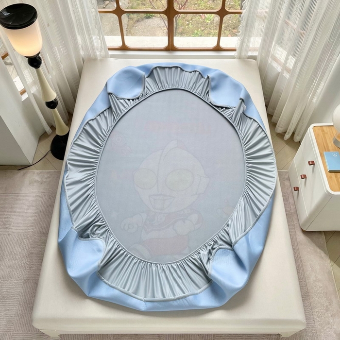 91家纺网 家纺一手货源 找家纺 蘭菲家纺 2025新款冰丝奥特曼凉席套件 王者