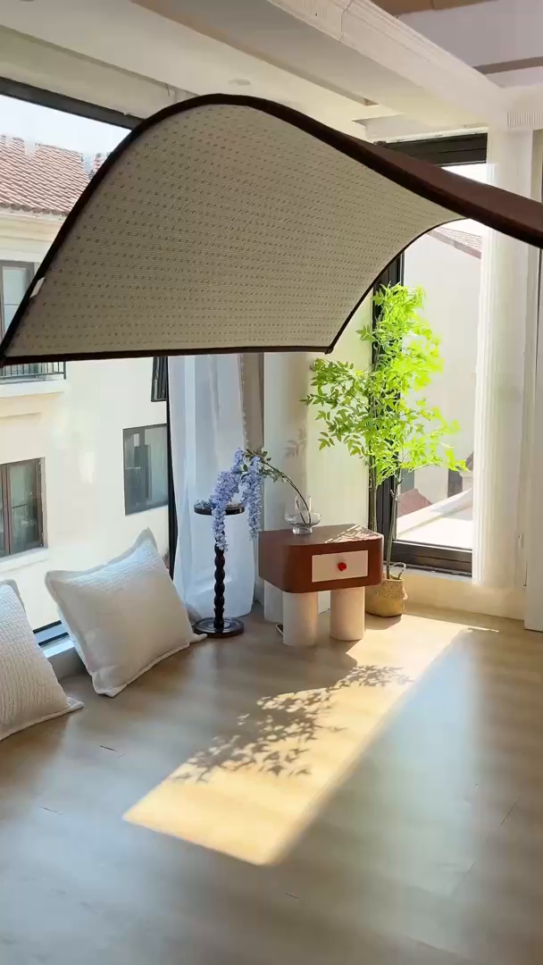 91家纺网 家纺一手货源 找家纺 锦丝钰床垫  2025新款高端Pe冷感藤席地铺垫 Pe红