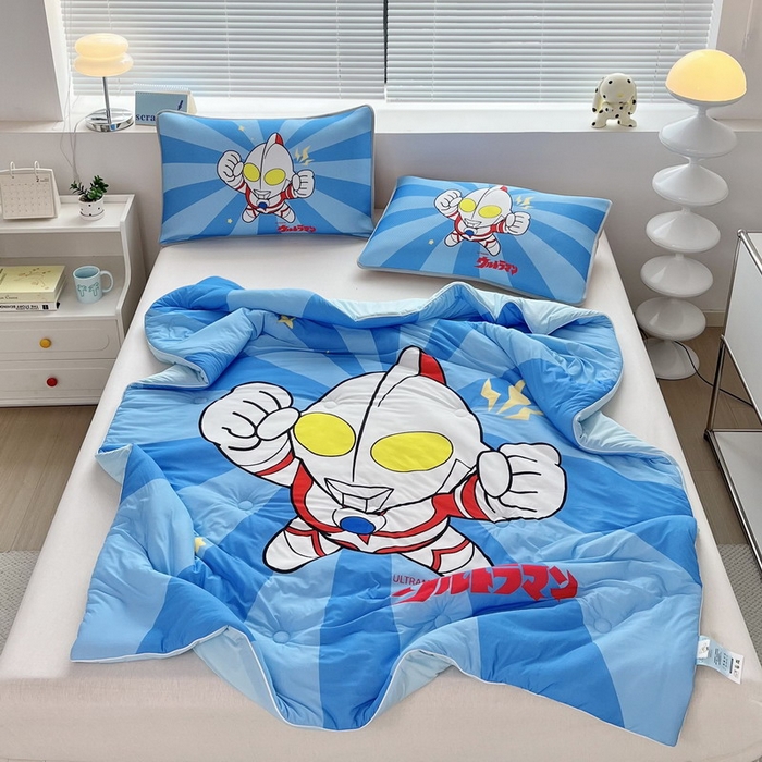 蘭菲家纺 2025新款凉感丝奥特曼印花夏被 正义之侠