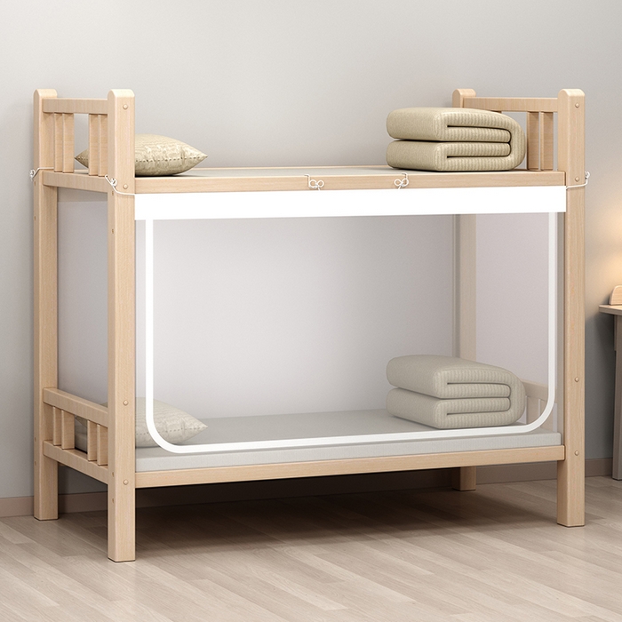 91家纺网 家纺一手货源 找家纺 （总）无瑕家居 2025新款全底学生蚊帐纯色加密蚊帐家用学生蚊帐全包底蚊帐