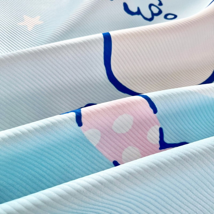 91家纺网 家纺一手货源 找家纺 蘭菲家纺 2025新款三丽鸥卡通印花冰丝凉席 吃货