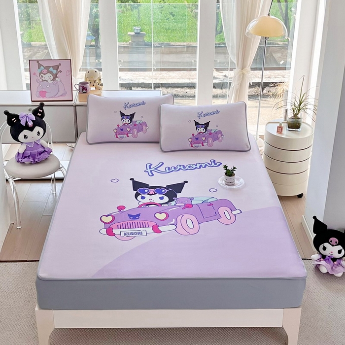 蘭菲家纺 2025新款三丽鸥卡通印花冰丝凉席 兜风