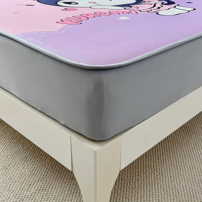 91家纺网 家纺一手货源 找家纺 蘭菲家纺 2025新款三丽鸥卡通印花冰丝凉席 公主酱小库