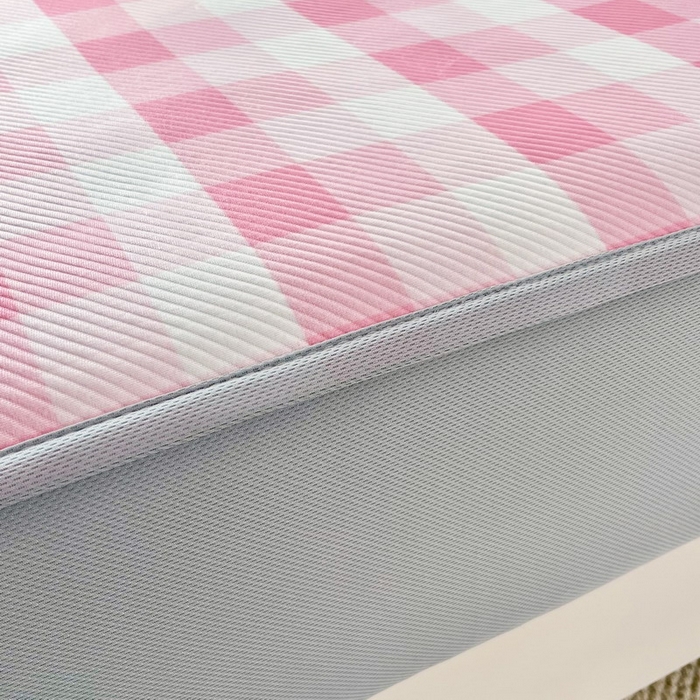 91家纺网 家纺一手货源 找家纺 蘭菲家纺 2025新款三丽鸥卡通印花冰丝凉席 节日快乐