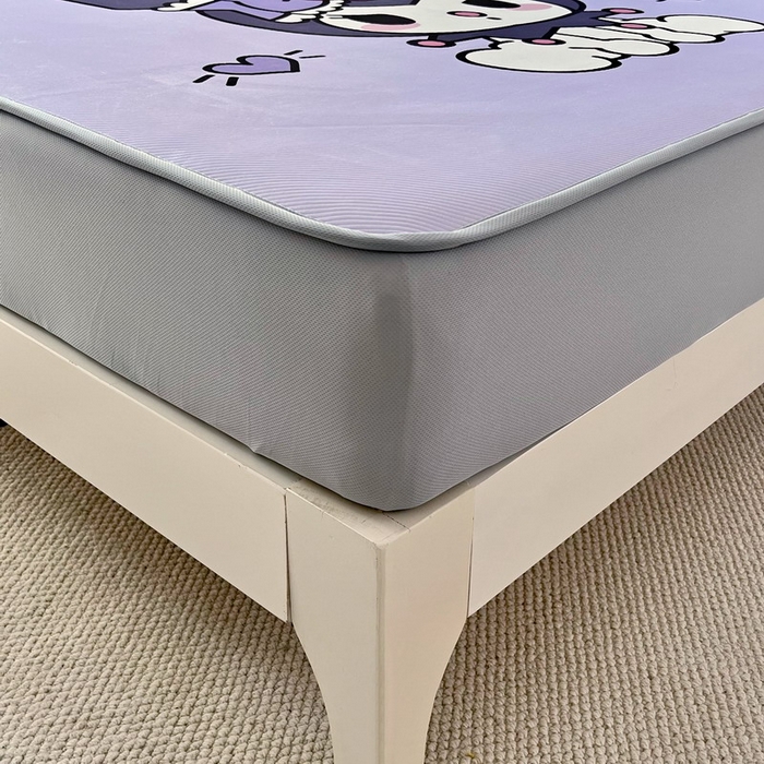 91家纺网 家纺一手货源 找家纺 蘭菲家纺 2025新款三丽鸥卡通印花冰丝凉席 乐巴库