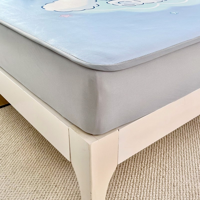 91家纺网 家纺一手货源 找家纺 蘭菲家纺 2025新款三丽鸥卡通印花冰丝凉席 棉花糖