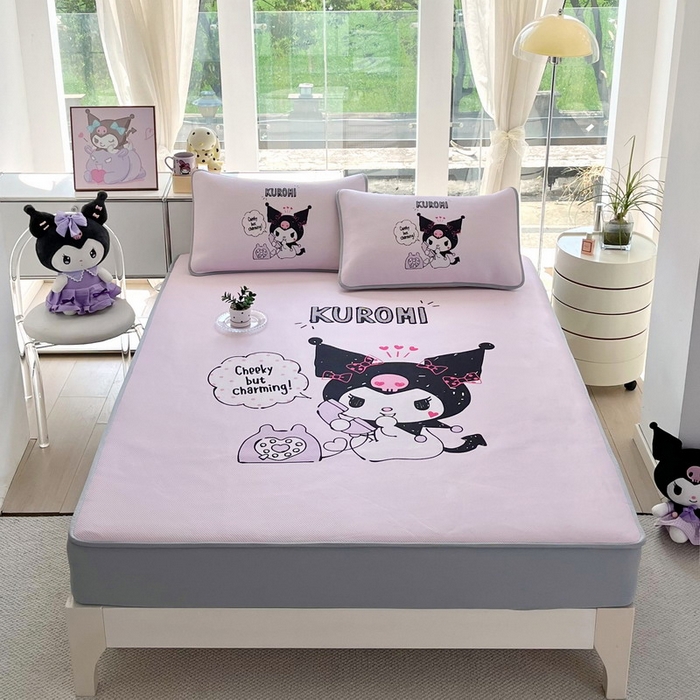 蘭菲家纺 2025新款三丽鸥卡通印花冰丝凉席 明天见