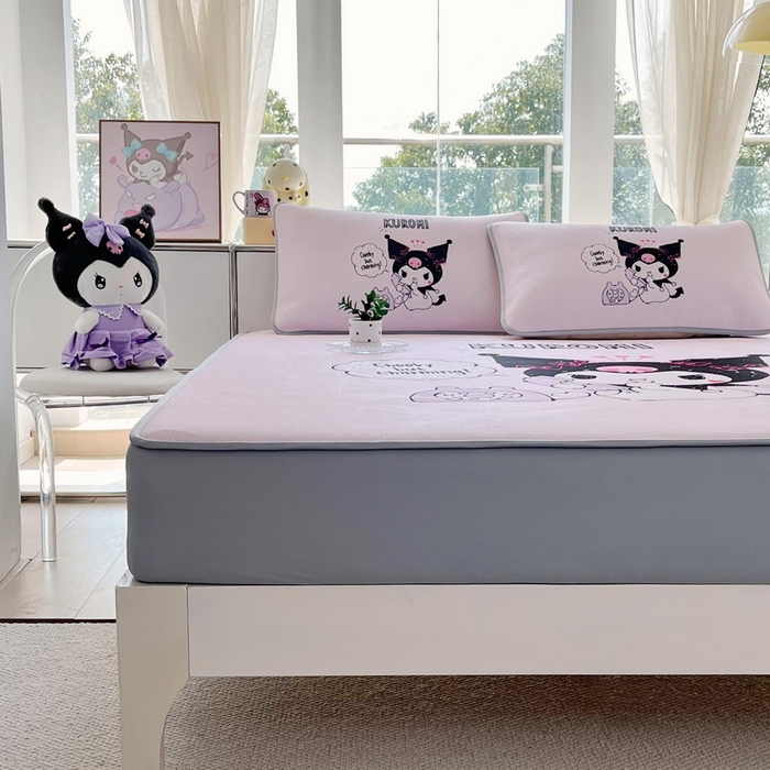 91家纺网 家纺一手货源 找家纺 蘭菲家纺 2025新款三丽鸥卡通印花冰丝凉席 明天见