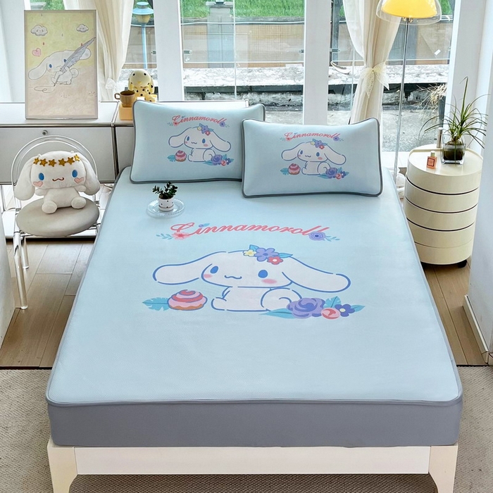 蘭菲家纺 2025新款三丽鸥卡通印花冰丝凉席 泡芙