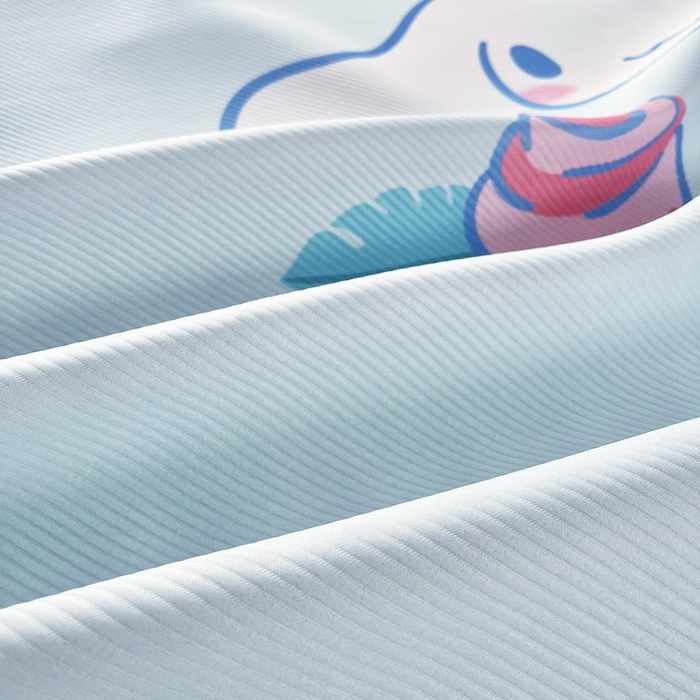 91家纺网 家纺一手货源 找家纺 蘭菲家纺 2025新款三丽鸥卡通印花冰丝凉席 泡芙