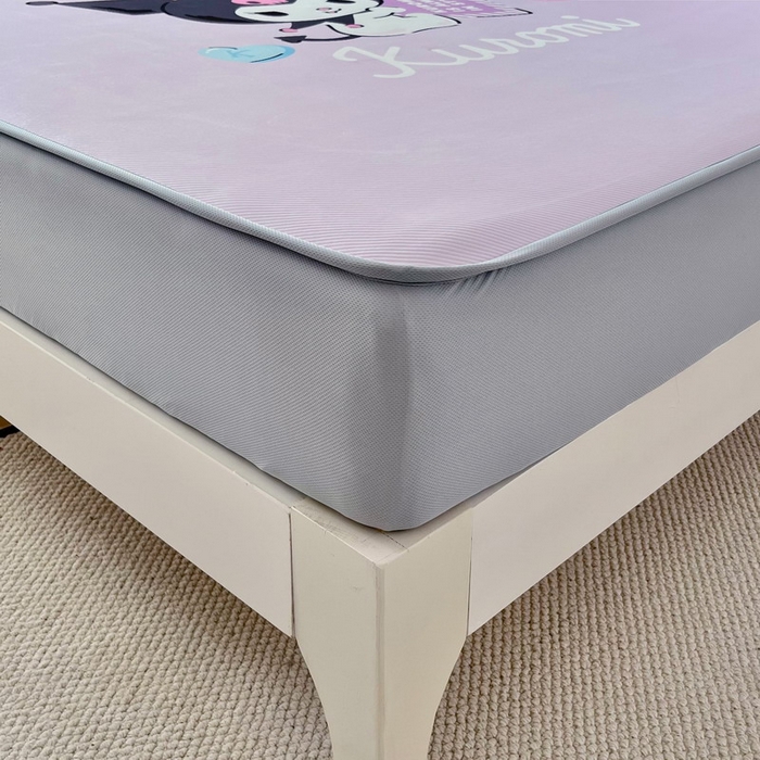 91家纺网 家纺一手货源 找家纺 蘭菲家纺 2025新款三丽鸥卡通印花冰丝凉席 巧克力