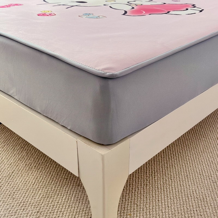 91家纺网 家纺一手货源 找家纺 蘭菲家纺 2025新款三丽鸥卡通印花冰丝凉席 甜睿