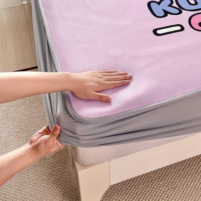 91家纺网 家纺一手货源 找家纺 蘭菲家纺 2025新款三丽鸥卡通印花冰丝凉席 小库日记